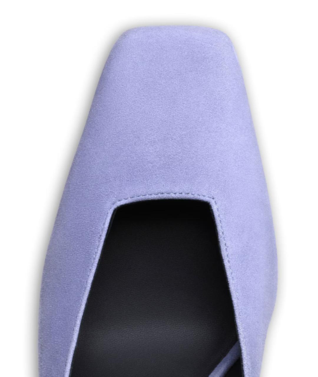 ALAIA Фиолетовые замшевые туфли, фото 4