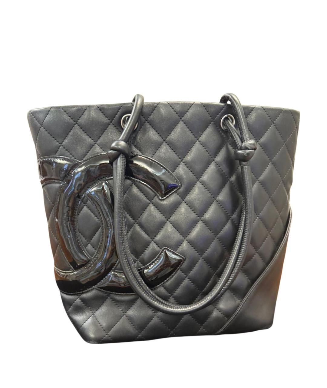 CHANEL Черная кожаная сумка тоут, фото 1