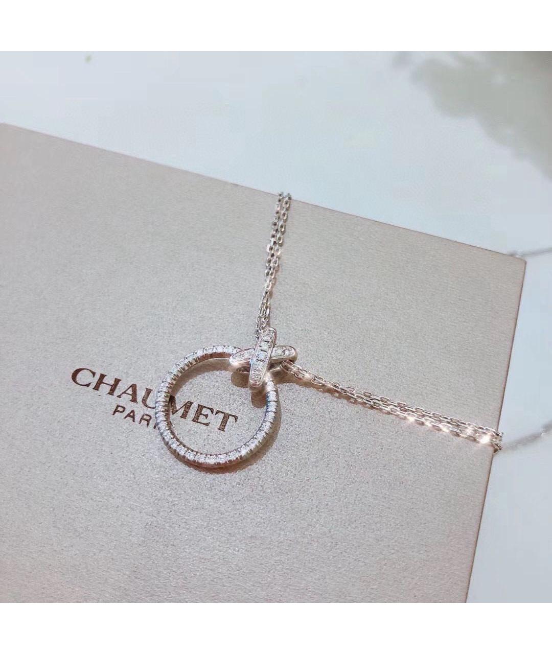 CHAUMET Белое колье из белого золота, фото 4