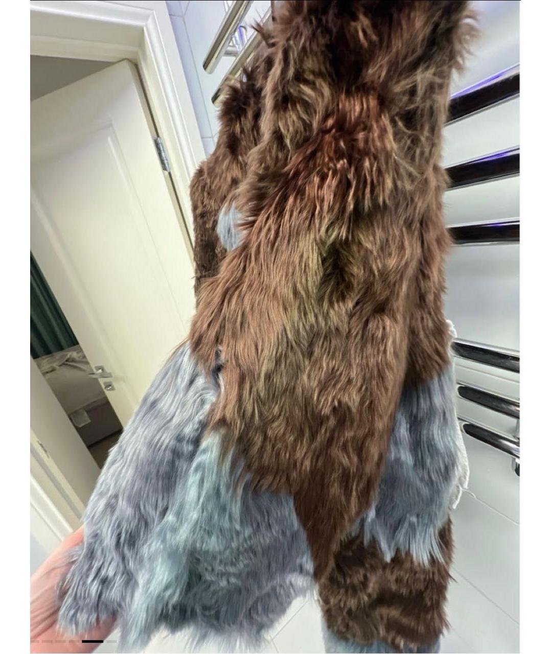 DOLCE&GABBANA Коричневая меховая шуба, фото 7