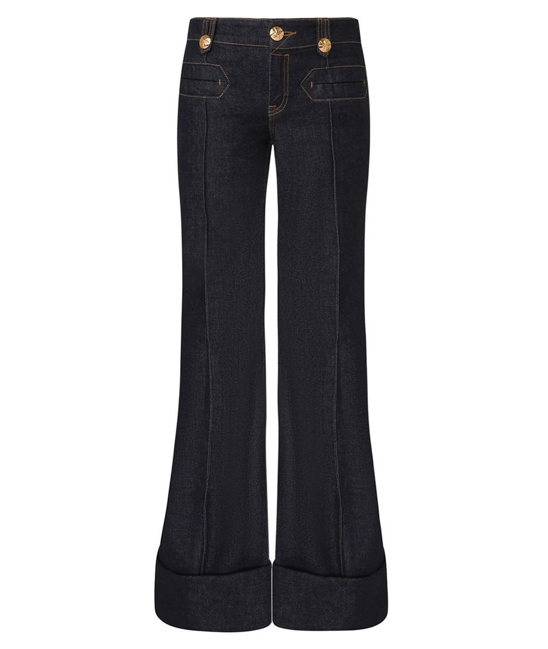 ZIMMERMANN Синие хлопковые джинсы клеш, фото 5