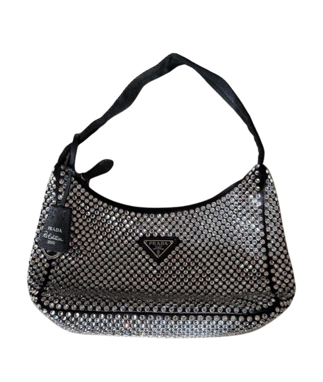 PRADA Серебряная сумка с короткими ручками, фото 1