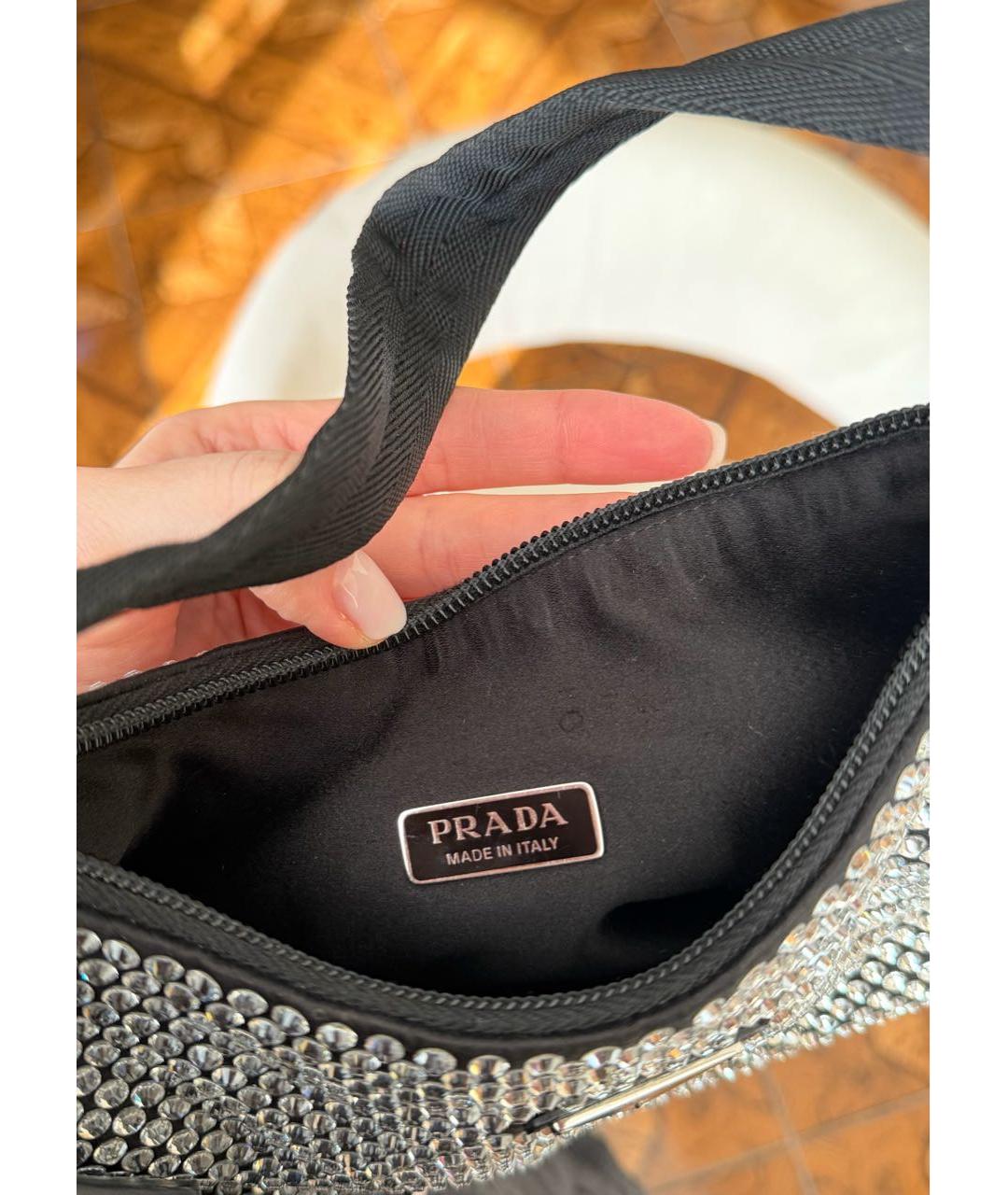 PRADA Серебряная сумка с короткими ручками, фото 3