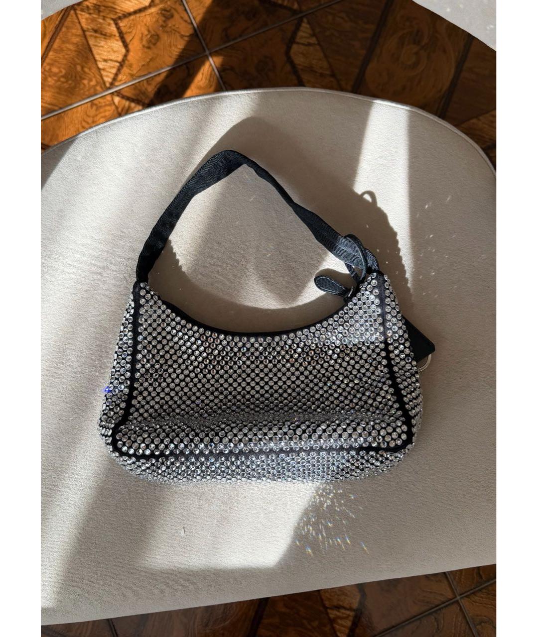 PRADA Серебряная сумка с короткими ручками, фото 2