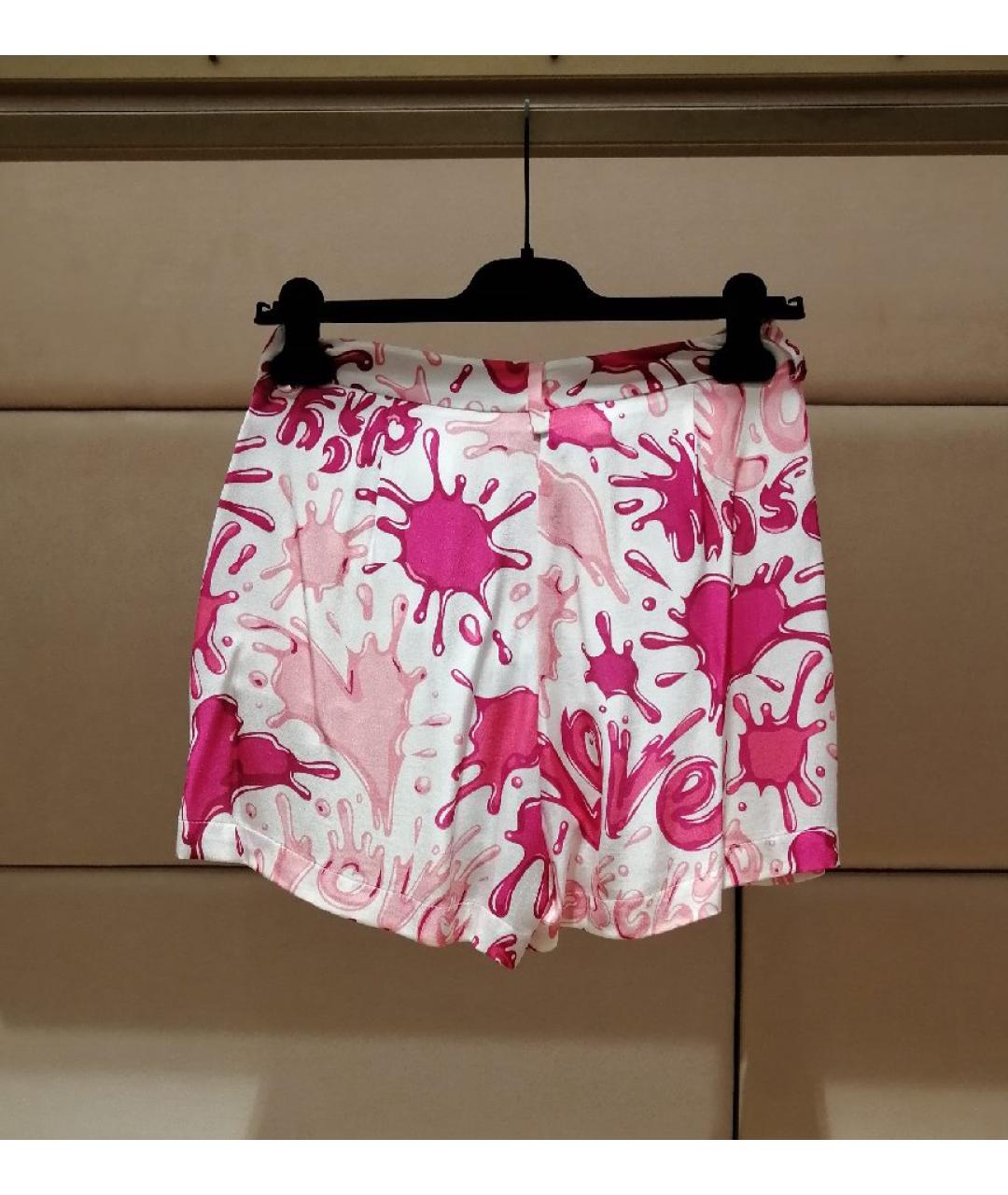 LOVE MOSCHINO Розовый вискозный костюм с брюками, фото 4