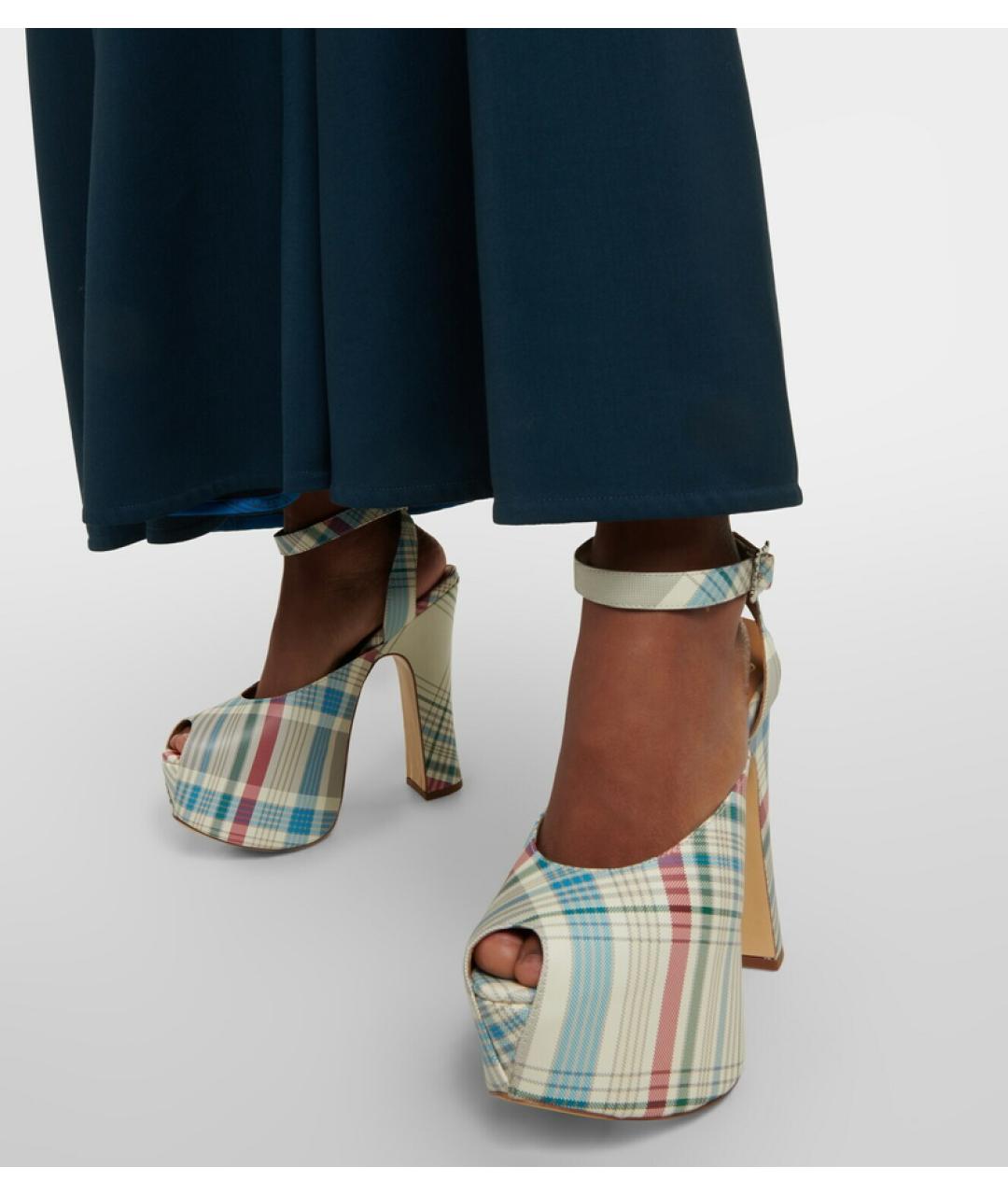 VIVIENNE WESTWOOD Мульти кожаные босоножки, фото 6