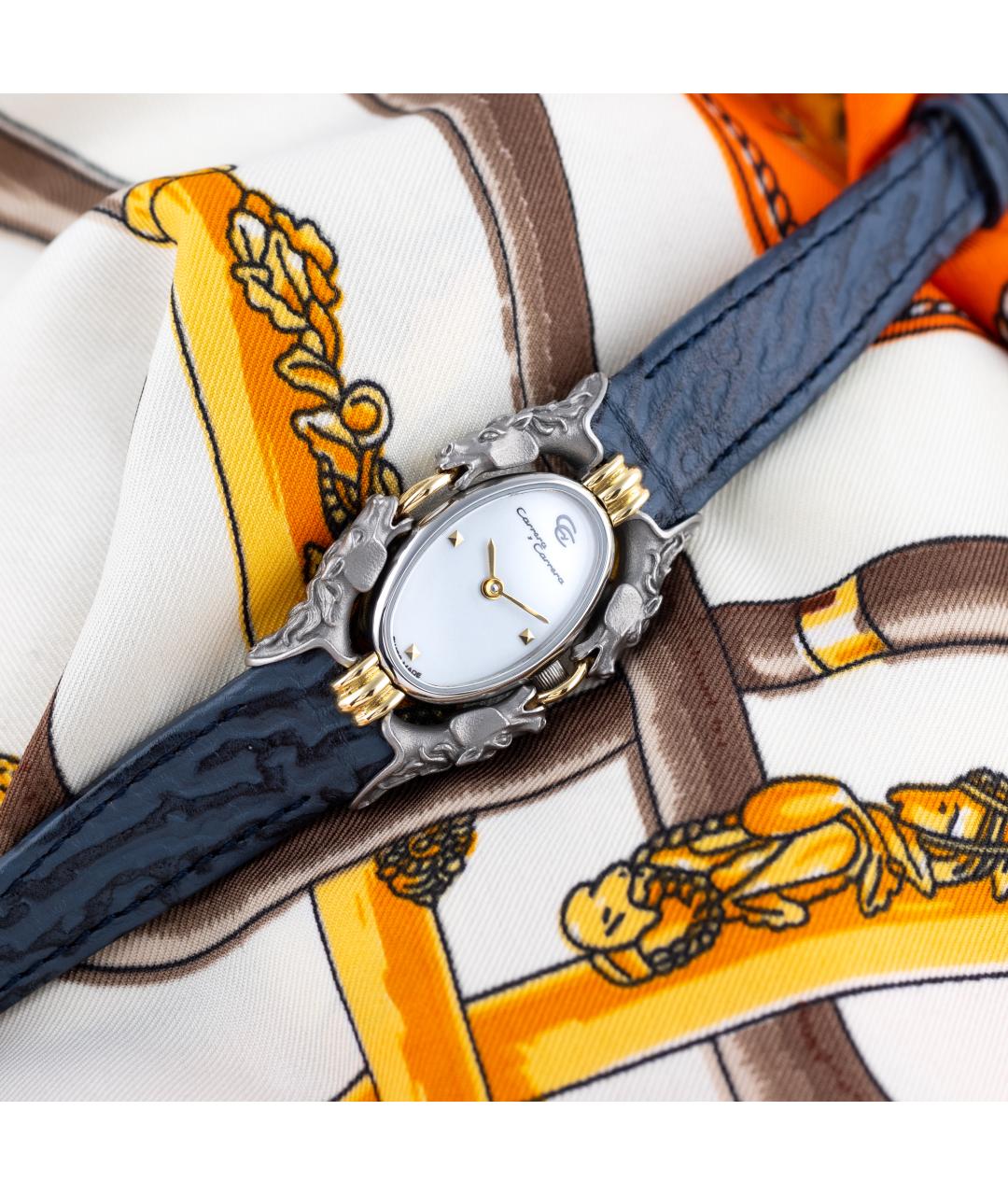 CARRERA Y CARRERA Синие часы из желтого золота, фото 8