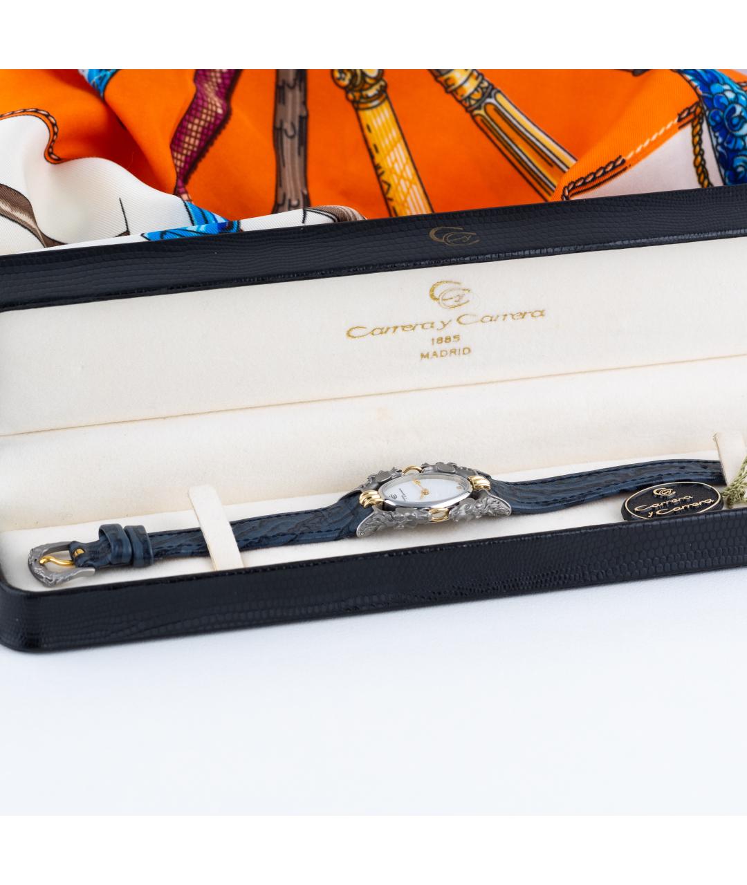 CARRERA Y CARRERA Синие часы из желтого золота, фото 9