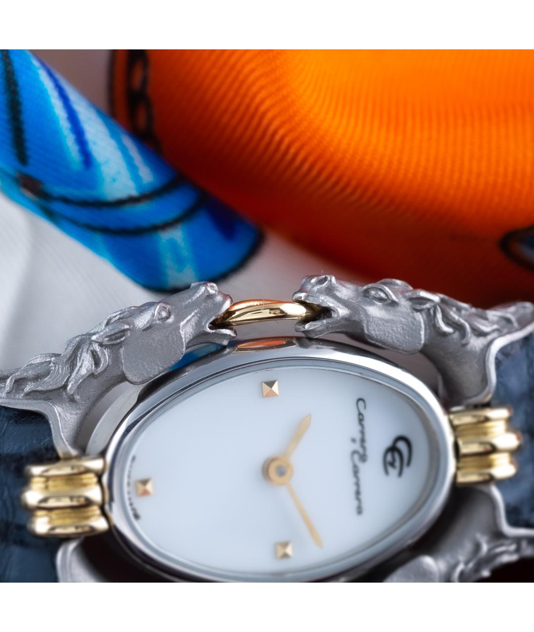 CARRERA Y CARRERA Синие часы из желтого золота, фото 5