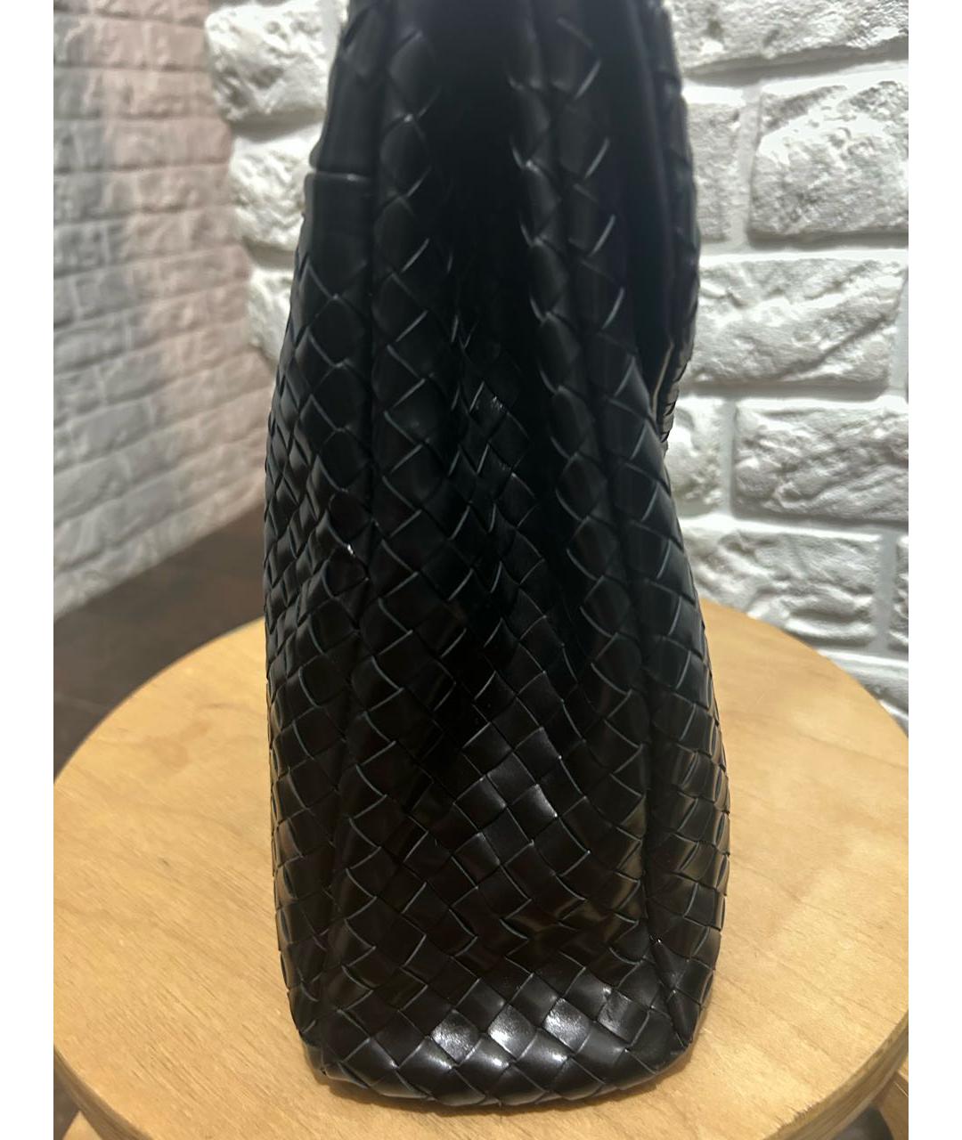 BOTTEGA VENETA Черный кожаный портфель, фото 8