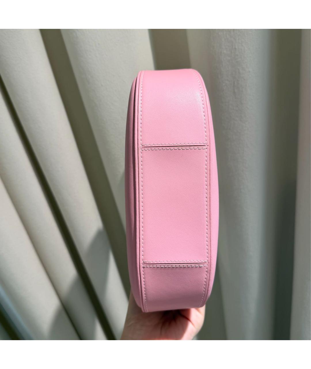 PINKO Розовая кожаная сумка через плечо, фото 4