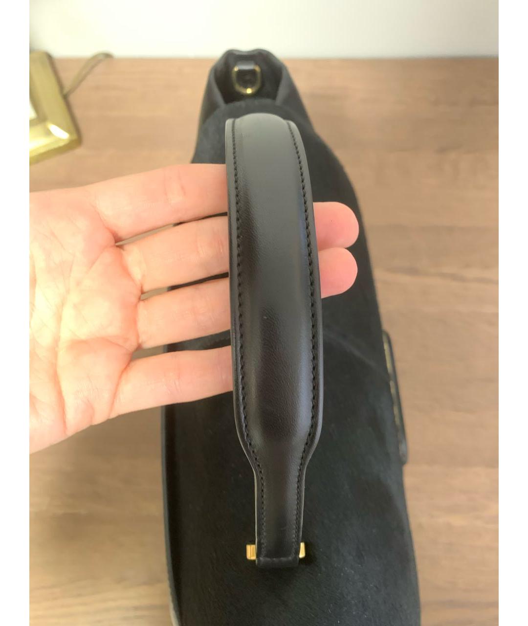 TOD'S Черная кожаная сумка с короткими ручками, фото 4
