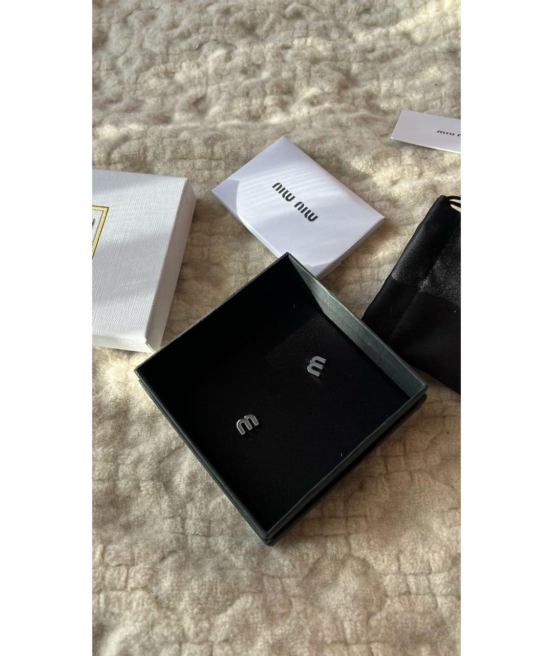 MIU MIU Латунные серьги, фото 4