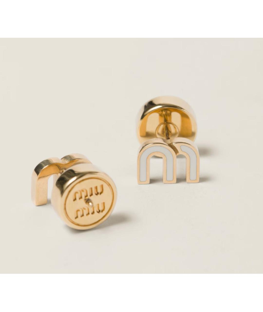 MIU MIU Латунные серьги, фото 6