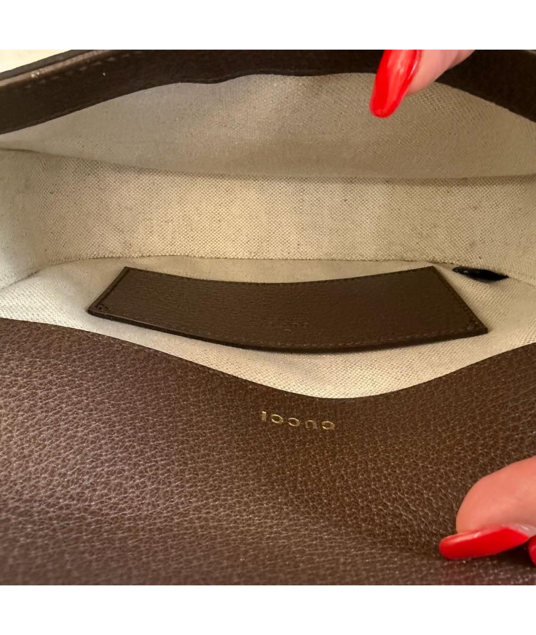 GUCCI Коричневая сумка через плечо, фото 4