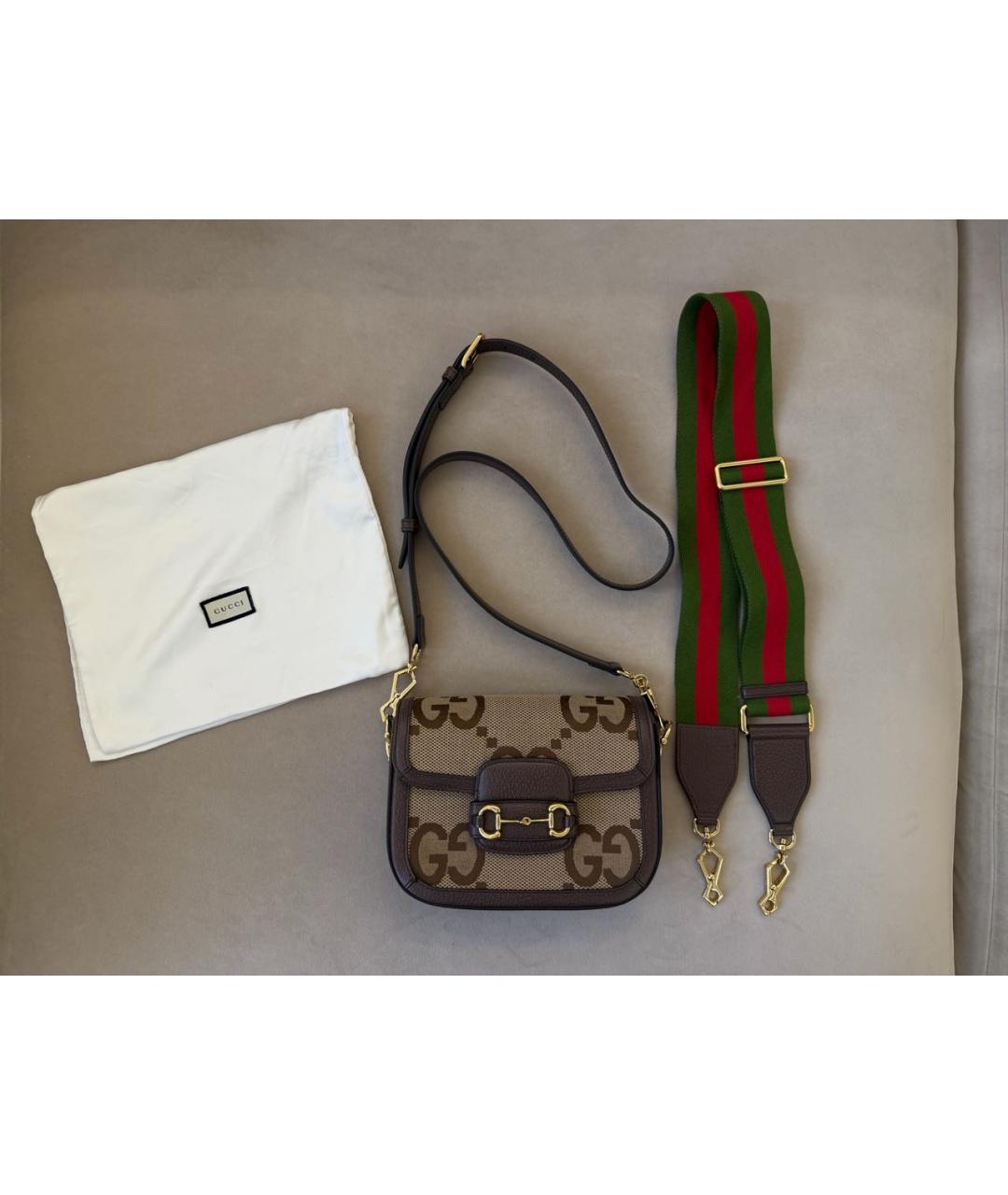 GUCCI Коричневая сумка через плечо, фото 5