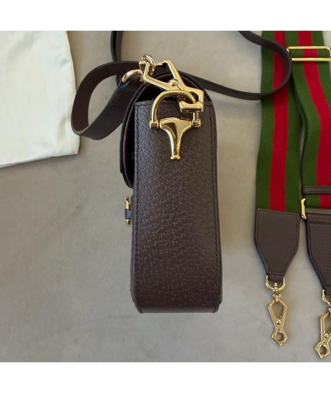 GUCCI Коричневая сумка через плечо, фото 7