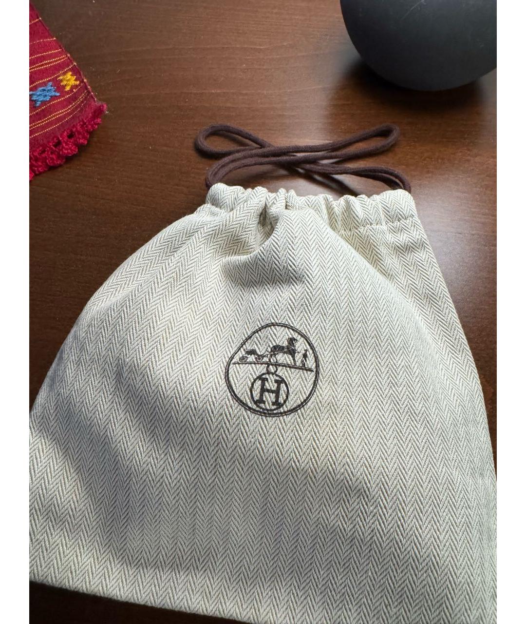 HERMES Желтый шелковый платок, фото 4