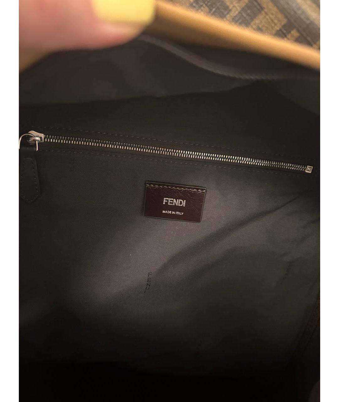 FENDI Коричневый рюкзак, фото 4