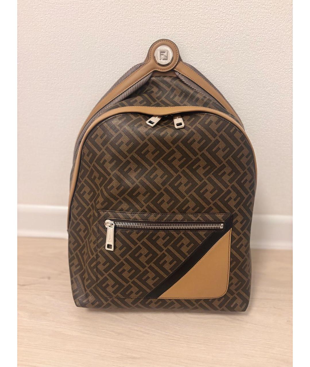 FENDI Коричневый рюкзак, фото 5