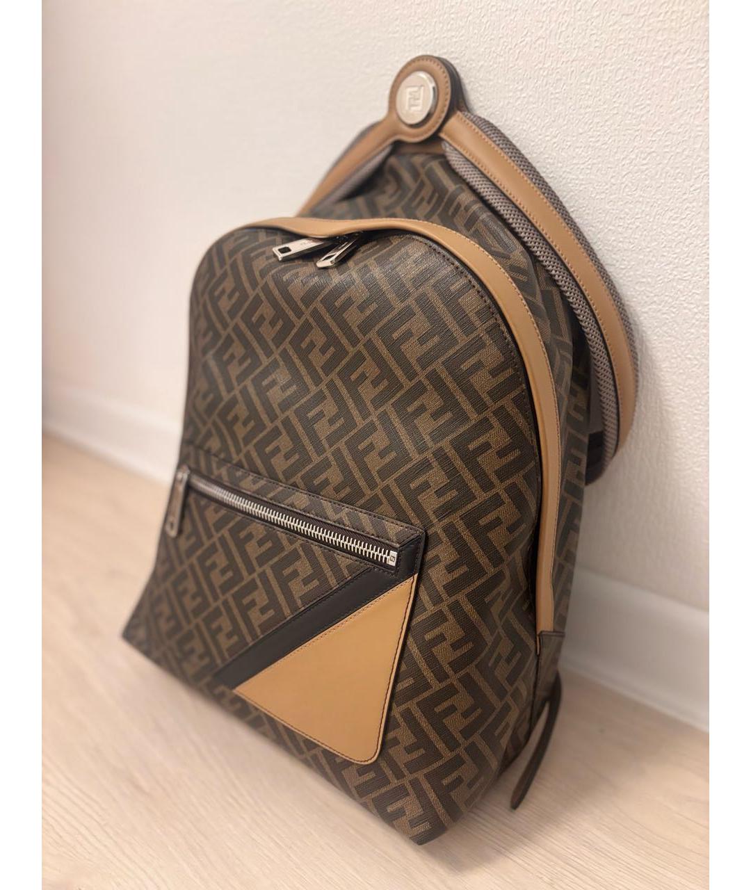 FENDI Коричневый рюкзак, фото 2