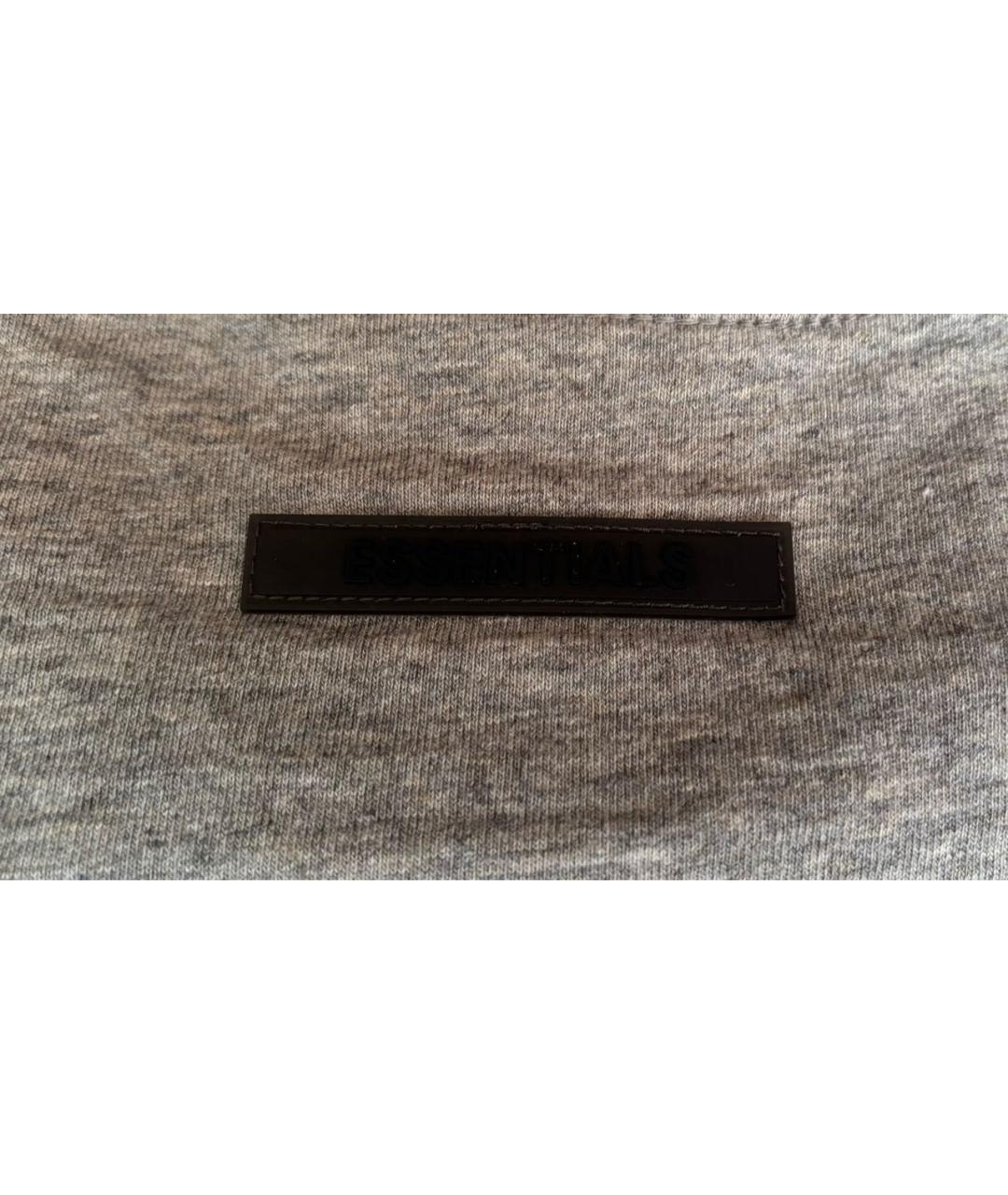 FEAR OF GOD ESSENTIALS Серая хлопковая футболка, фото 6