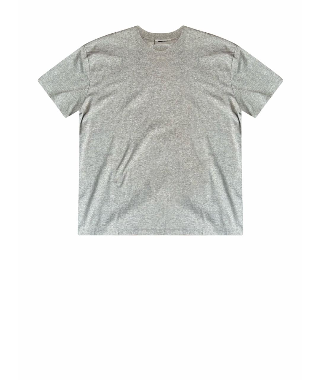 FEAR OF GOD ESSENTIALS Серая хлопковая футболка, фото 1