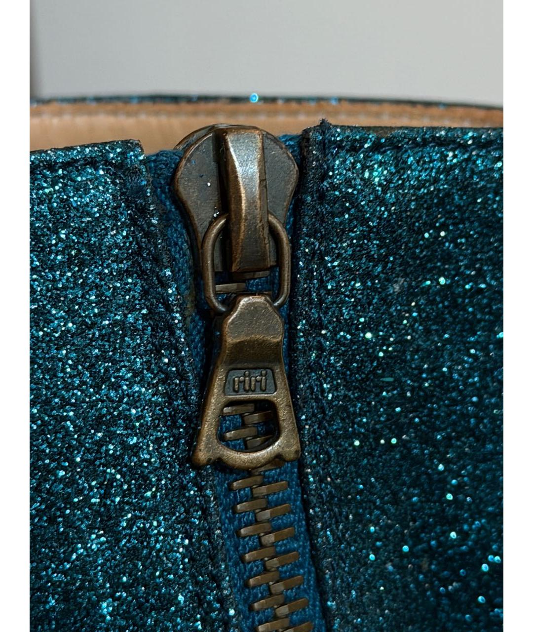 DRIES VAN NOTEN Зеленые кожаные ботильоны, фото 6