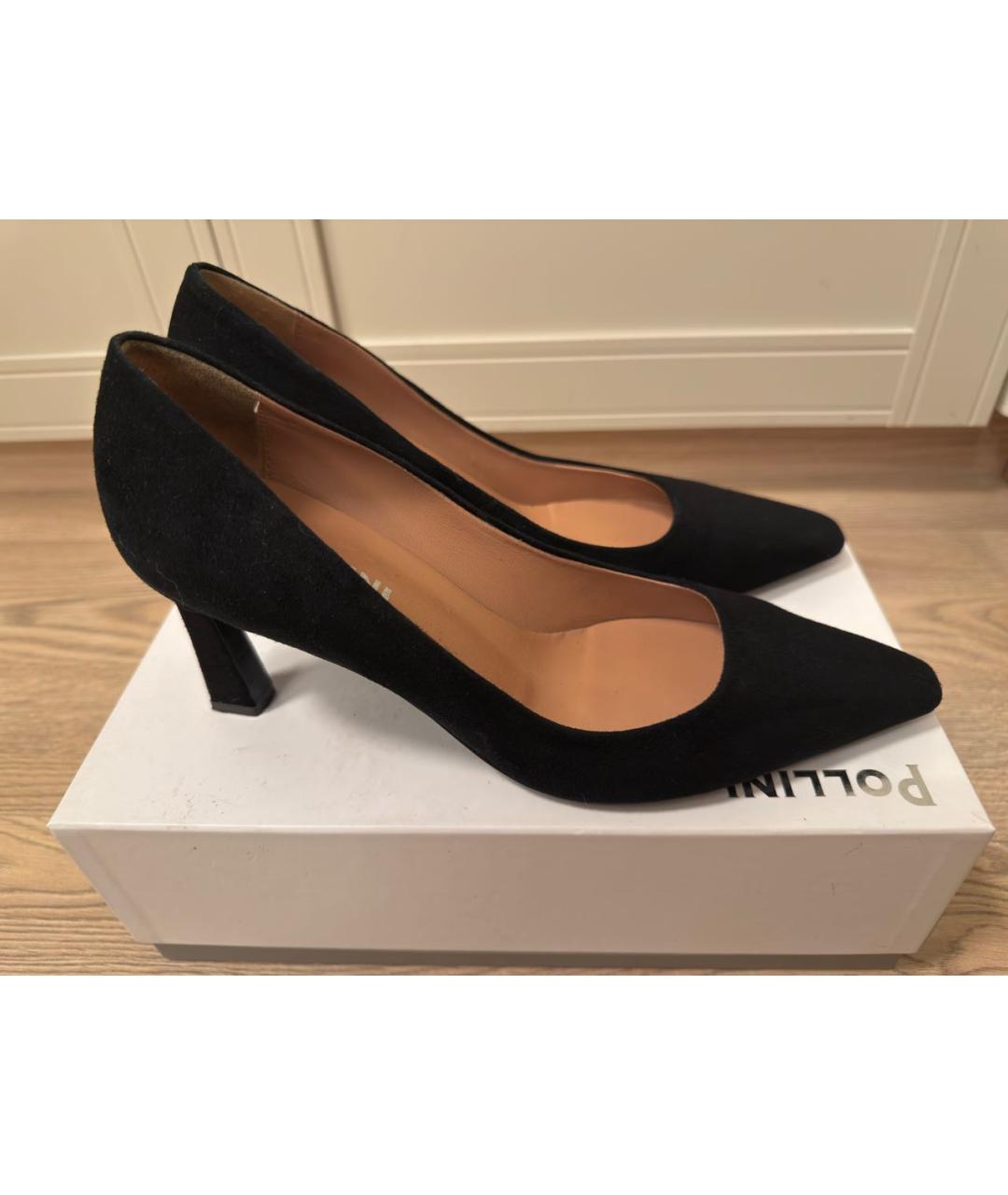 POLLINI Черные замшевые туфли, фото 7