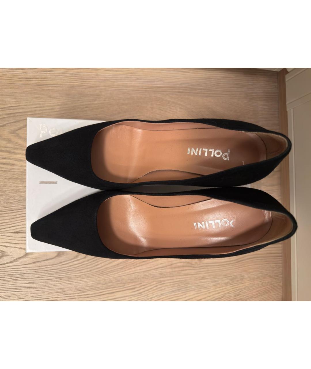 POLLINI Черные замшевые туфли, фото 3