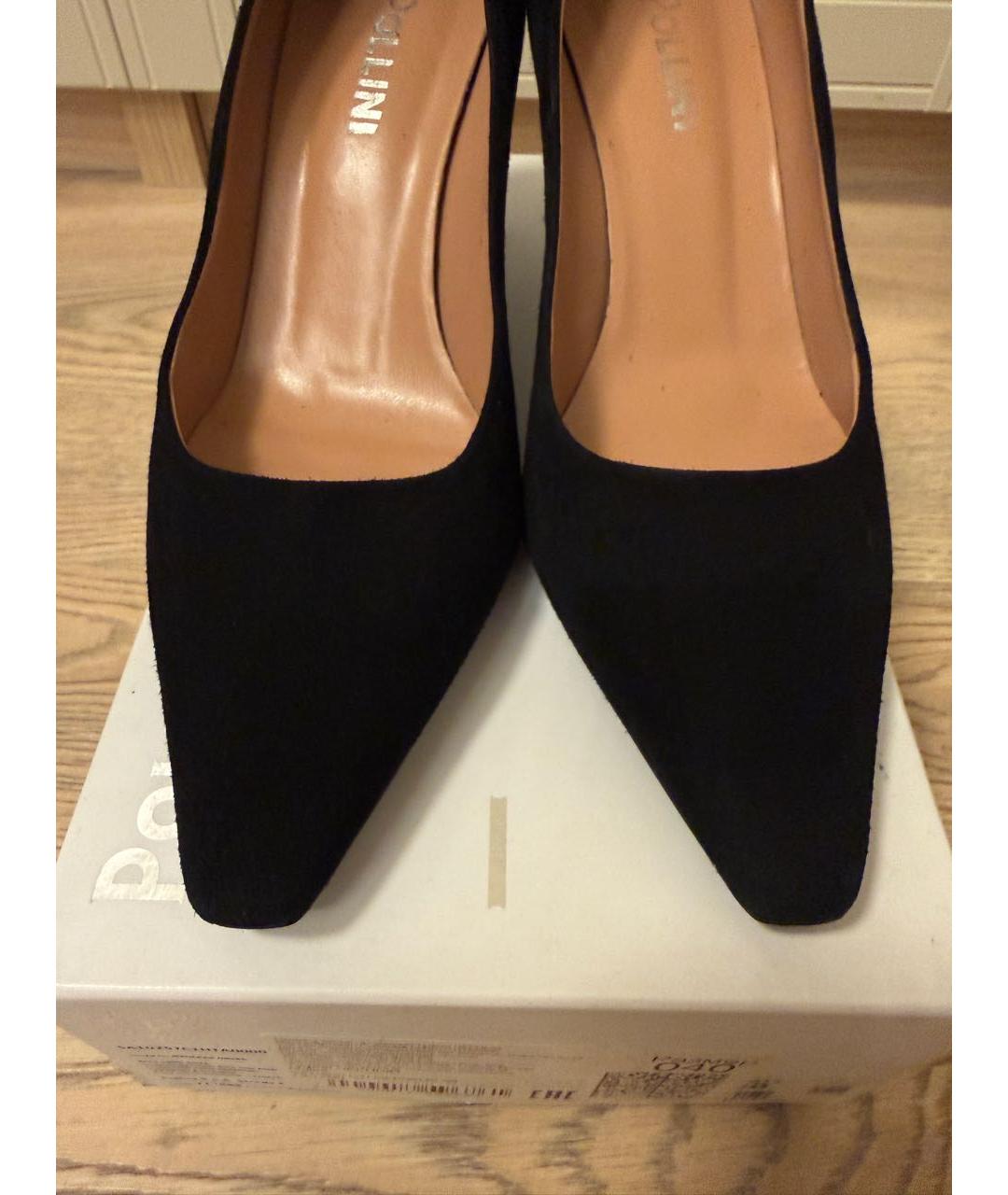 POLLINI Черные замшевые туфли, фото 2