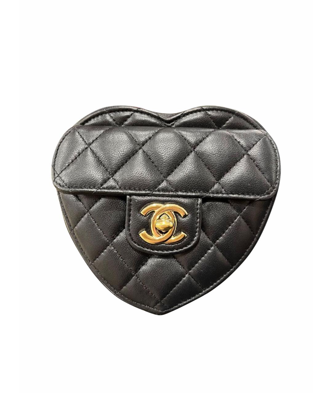 CHANEL Черная кожаная сумка через плечо, фото 1