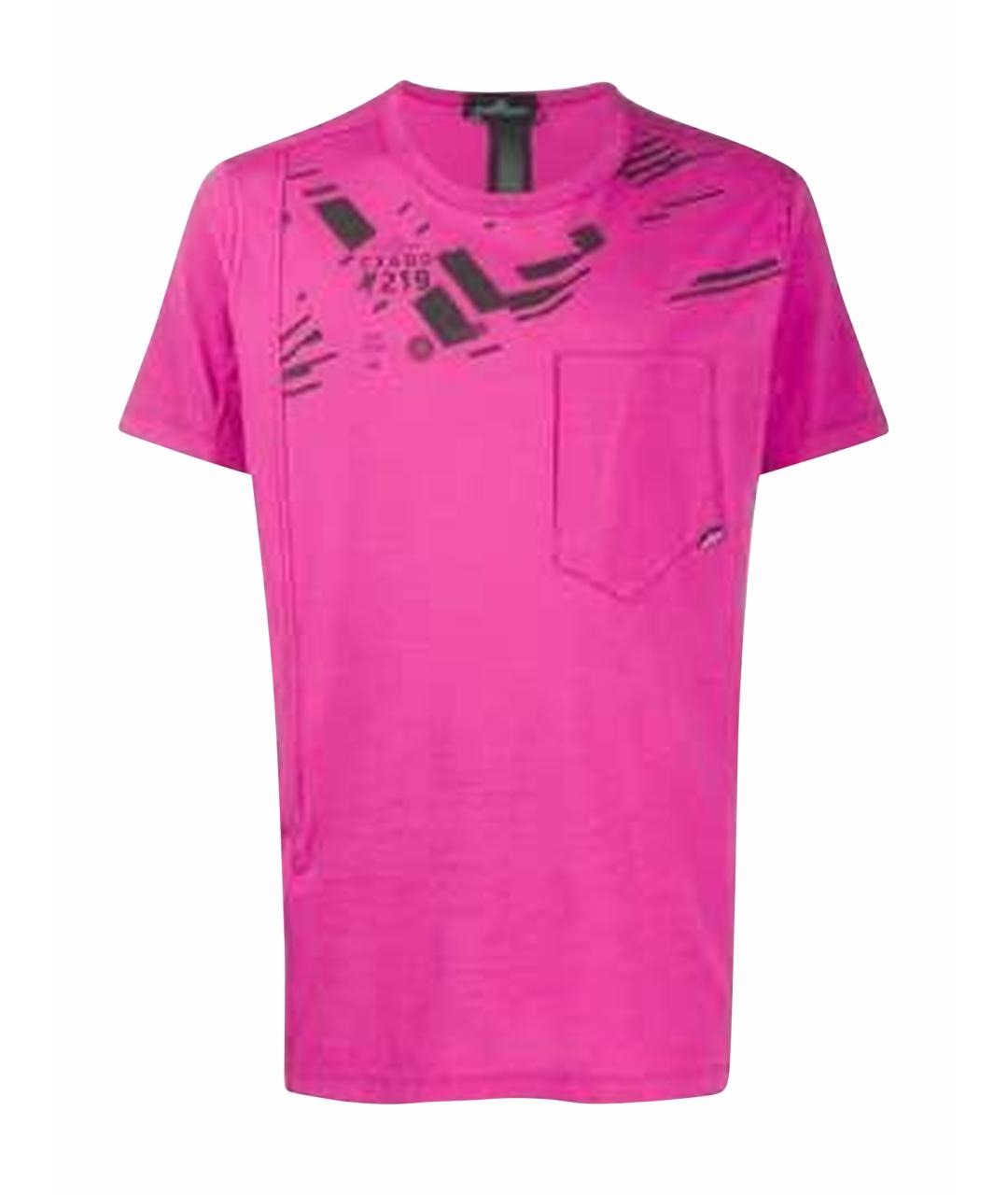 STONE ISLAND SHADOW PROJECT Фуксия хлопковая футболка, фото 1