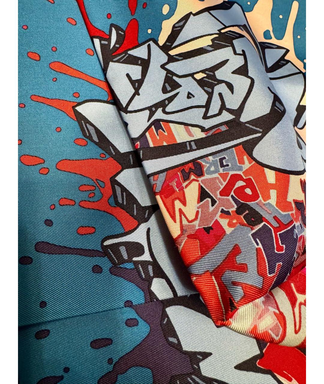 HERMES Мульти шелковый платок, фото 3