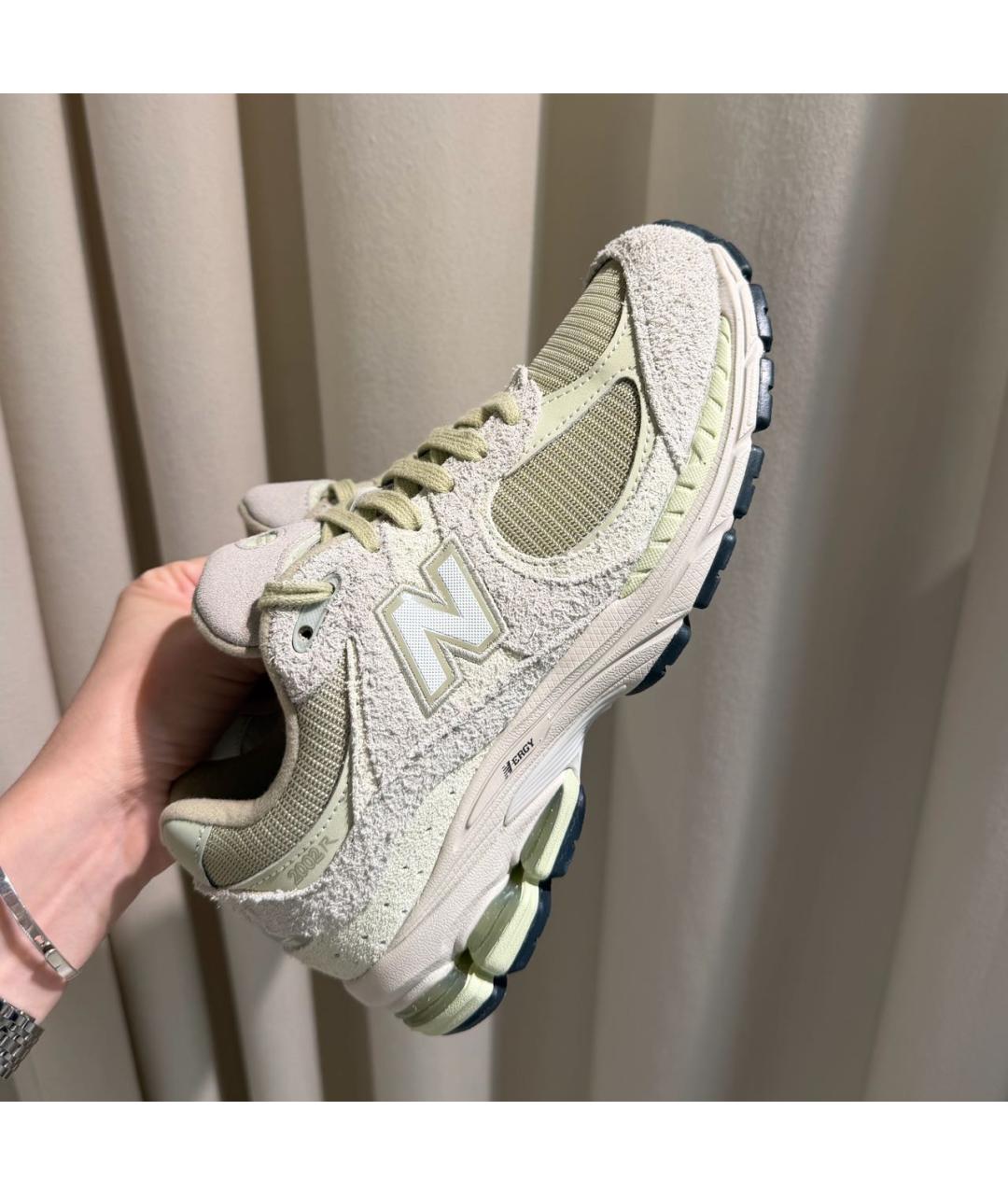 NEW BALANCE Зеленые замшевые кроссовки, фото 3