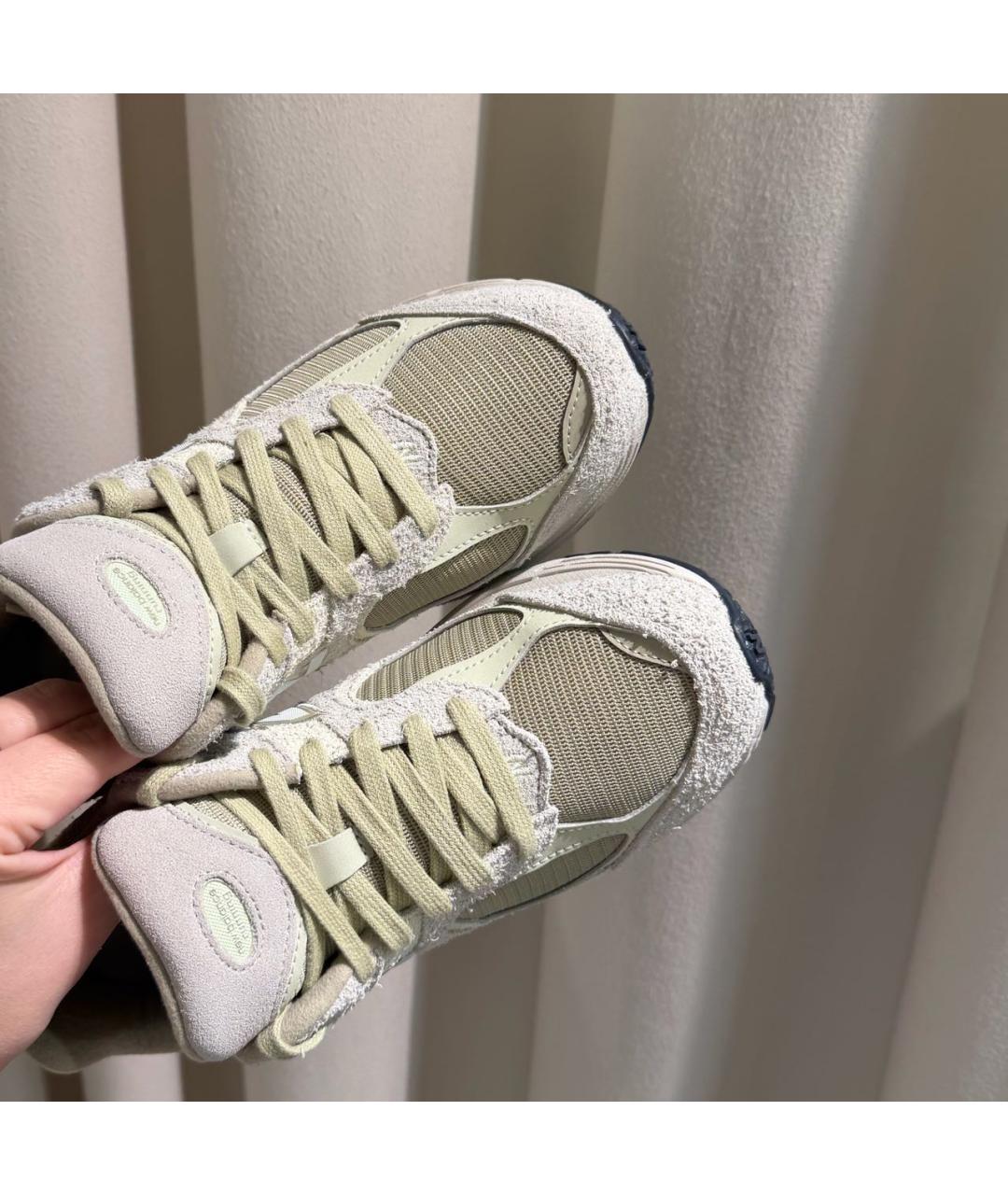 NEW BALANCE Зеленые замшевые кроссовки, фото 4