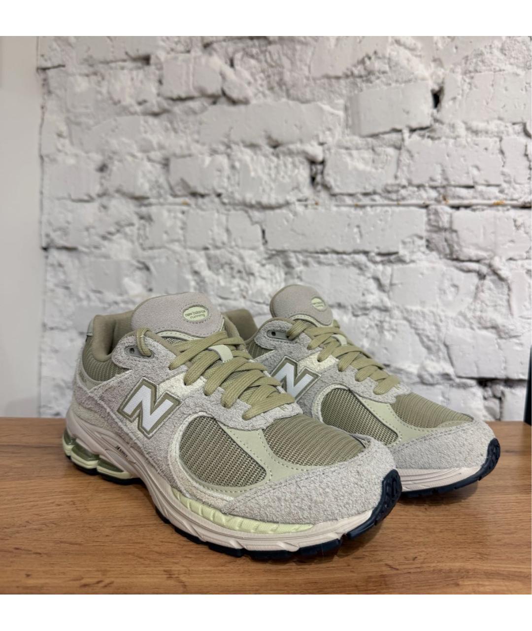 NEW BALANCE Зеленые замшевые кроссовки, фото 2