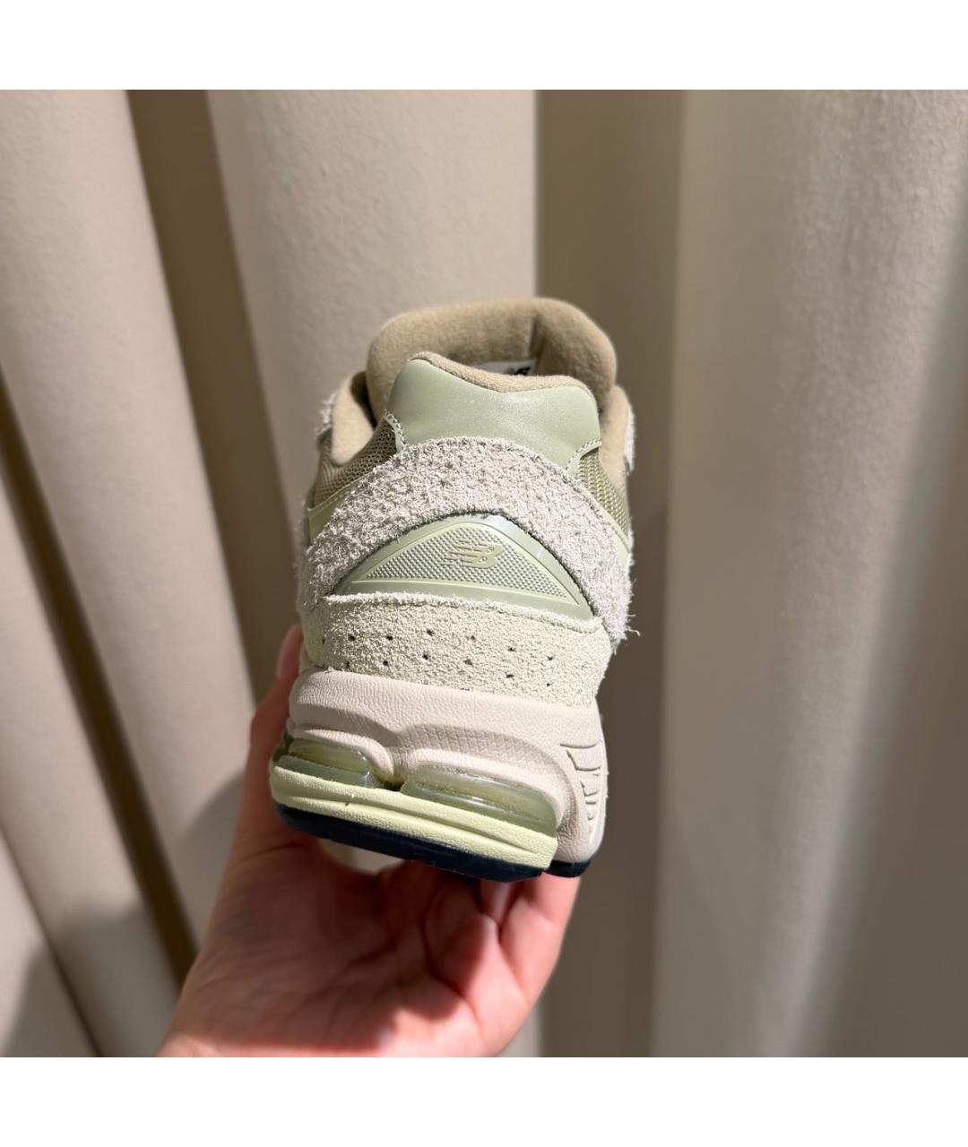 NEW BALANCE Зеленые замшевые кроссовки, фото 6