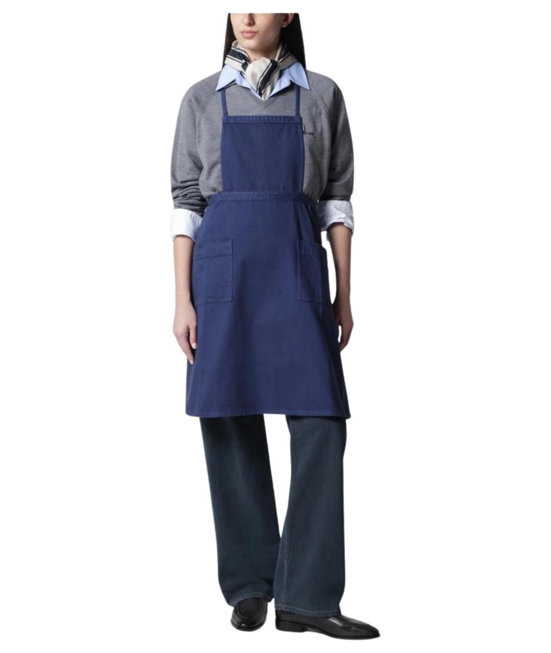 MIU MIU Синяя хлопковая блузы, фото 1