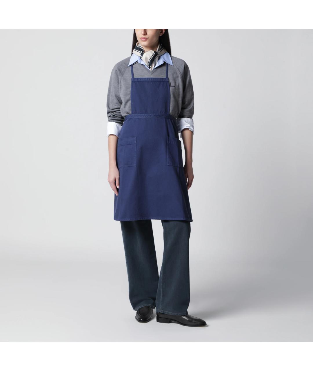 MIU MIU Синяя хлопковая блузы, фото 3