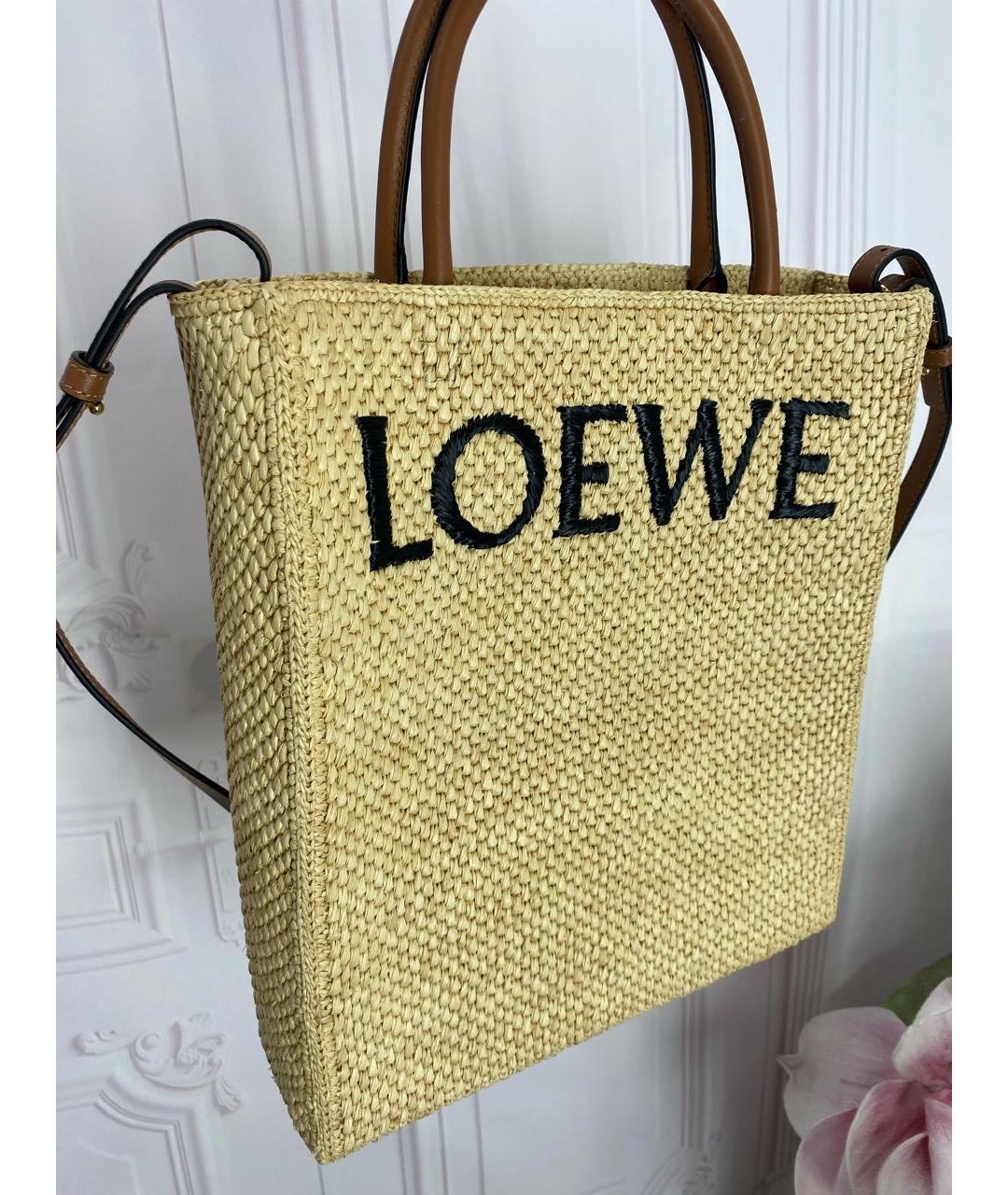 LOEWE Бежевая сумка через плечо, фото 2