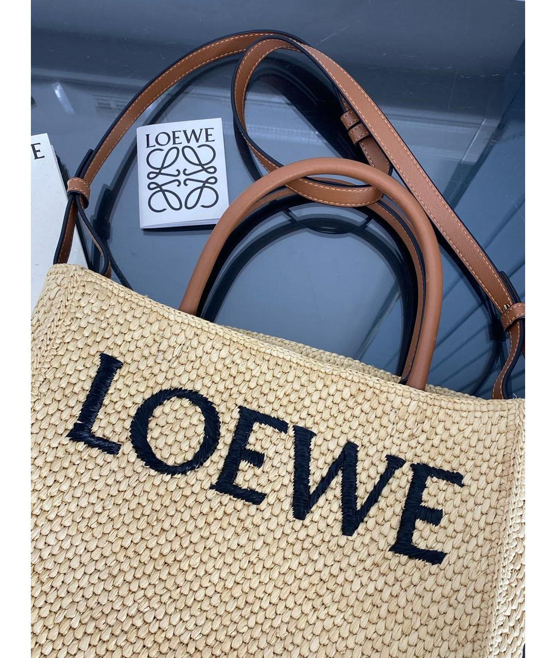 LOEWE Бежевая сумка через плечо, фото 6