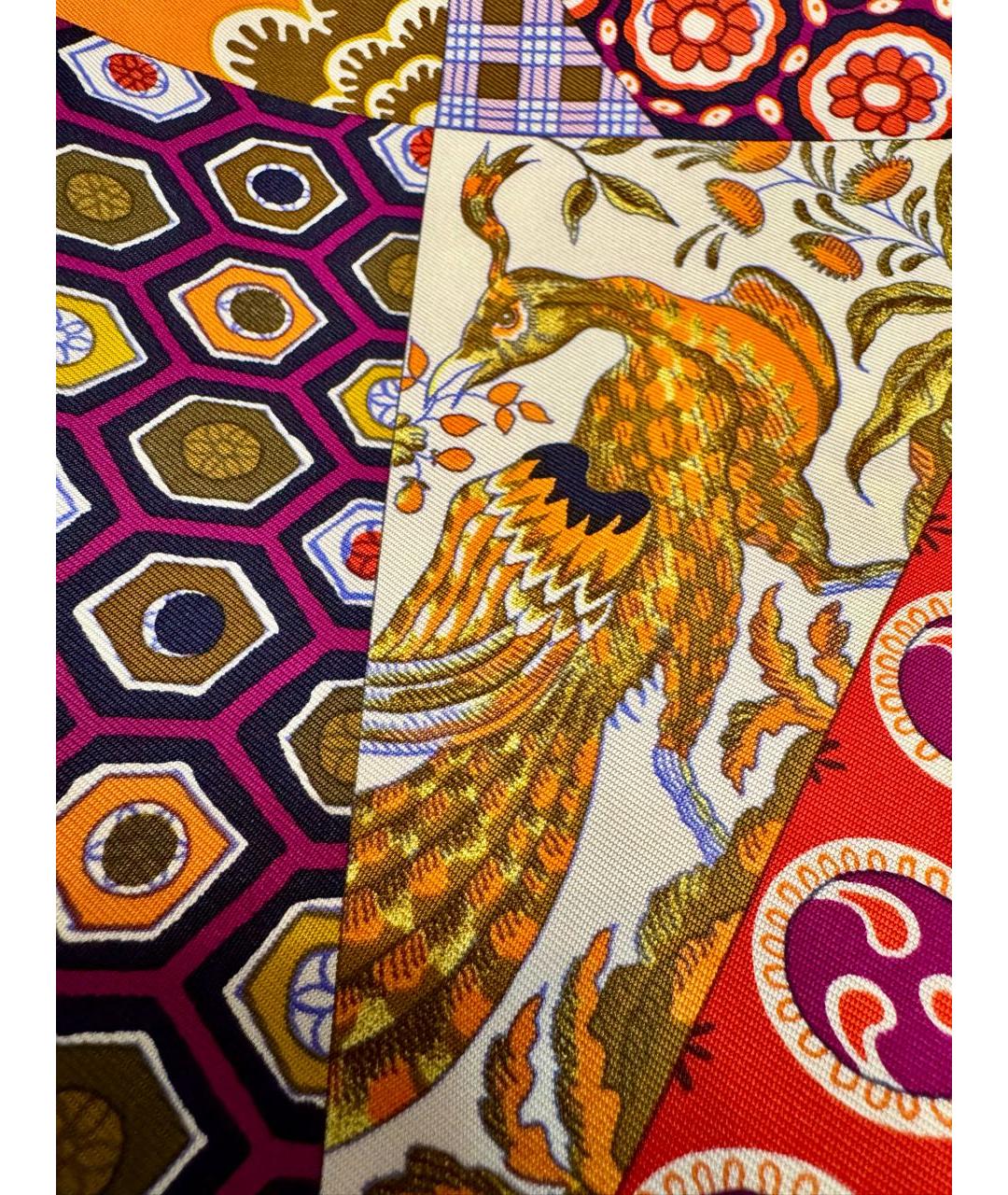 HERMES Мульти шелковый платок, фото 2