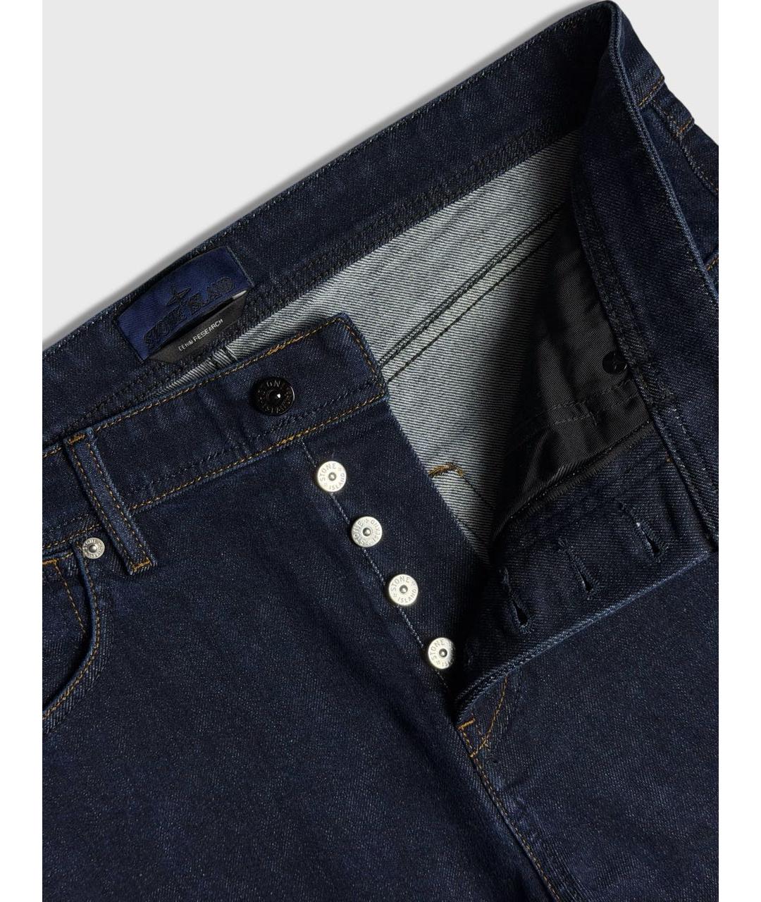 STONE ISLAND Темно-синие джинсы, фото 3