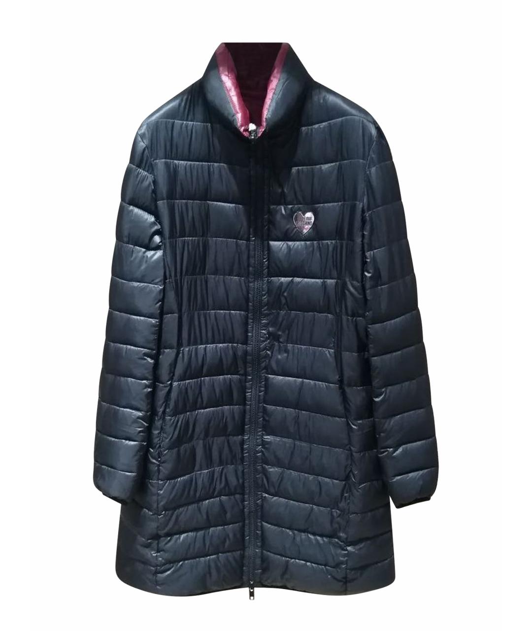 LOVE MOSCHINO Черное пальто, фото 1