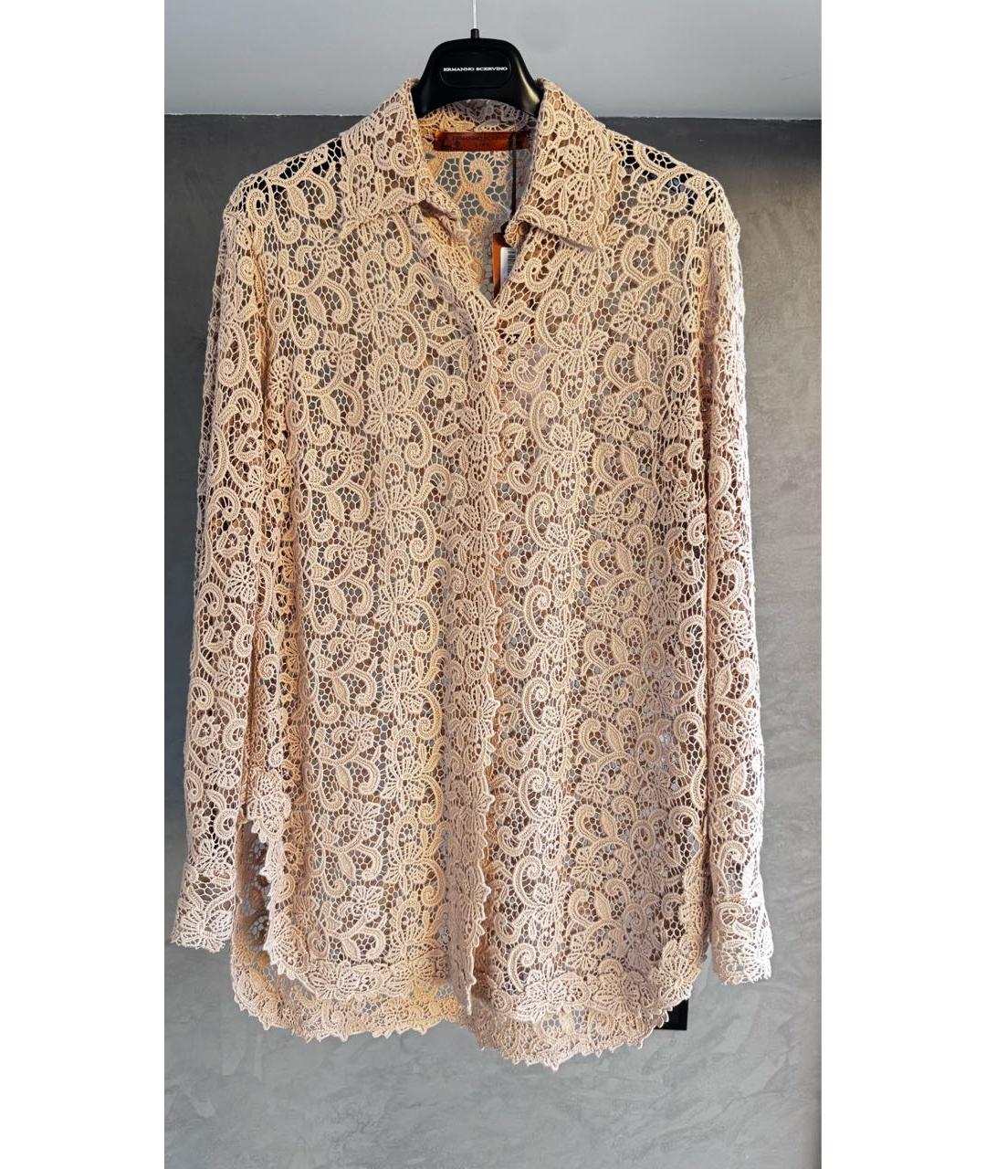 ERMANNO SCERVINO Бежевая рубашка, фото 3