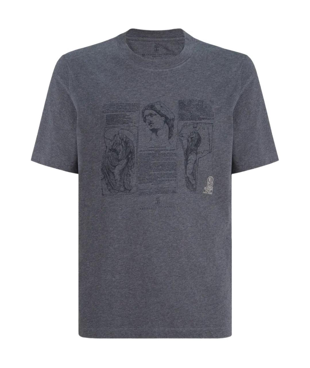 BRUNELLO CUCINELLI Хлопковая футболка, фото 1