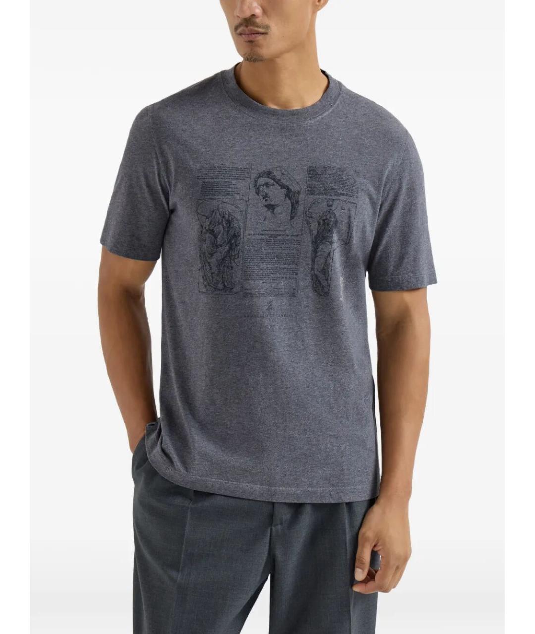 BRUNELLO CUCINELLI Хлопковая футболка, фото 3