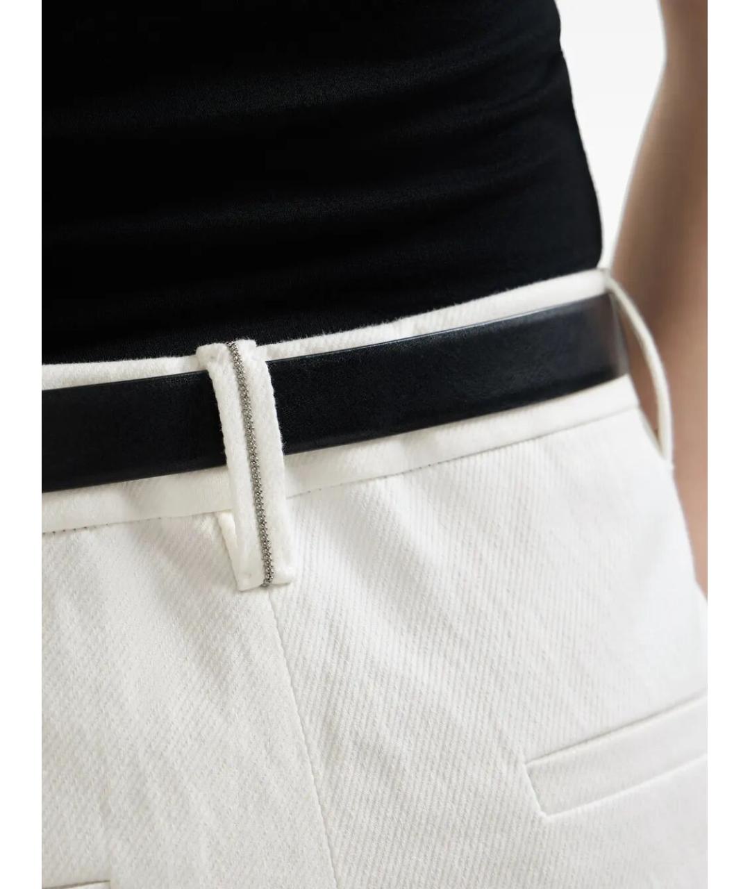 BRUNELLO CUCINELLI Бежевые хлопковые прямые брюки, фото 6