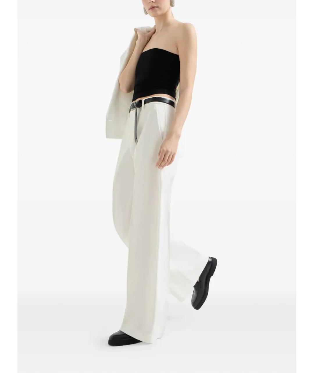 BRUNELLO CUCINELLI Бежевые хлопковые прямые брюки, фото 5